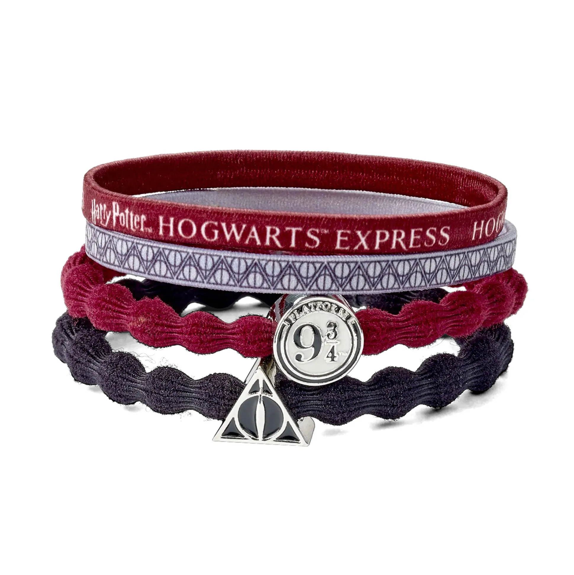 9 3/4 & Doodvervloek Haarbanden 4-delige Set - Harry Potter