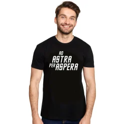 Ad Astra Per Aspera T-Shirt voor Star Trek Fans Zwart
