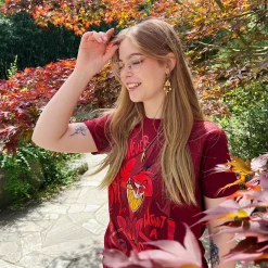 Alastor T-shirt voor Hazbin Hotel Fans rood