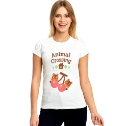 Animal Crossing - Timmy en Tommy dames T-shirt wit