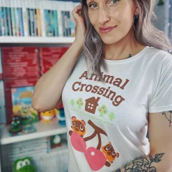 Animal Crossing - Timmy en Tommy dames T-shirt wit