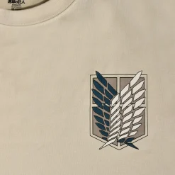 Attack on Titan - Groep Oversize T-shirt beige