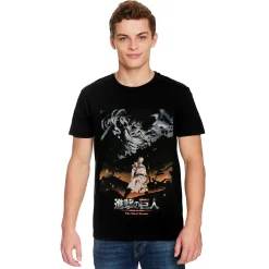 Attack on Titan - Poster T-shirt zwart