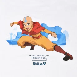 Avatar De Laatste Luchtmeester - Aang Wit T-shirt