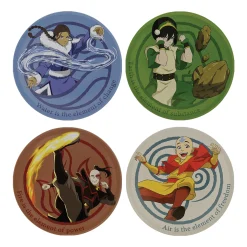 Avatar The Last Airbender - Karakters Metalen Onderzetters