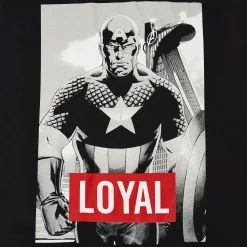 Avengers - Captain America Loyal T-shirt zwart