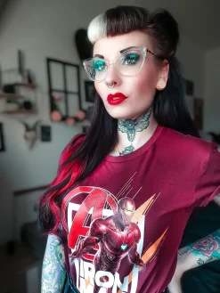 Avengers - Iron Man Fly T-Shirt rood