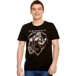 Avengers - Thanos Crest T-shirt zwart