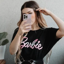 Barbie - Gesmolten Logo T-Shirt zwart