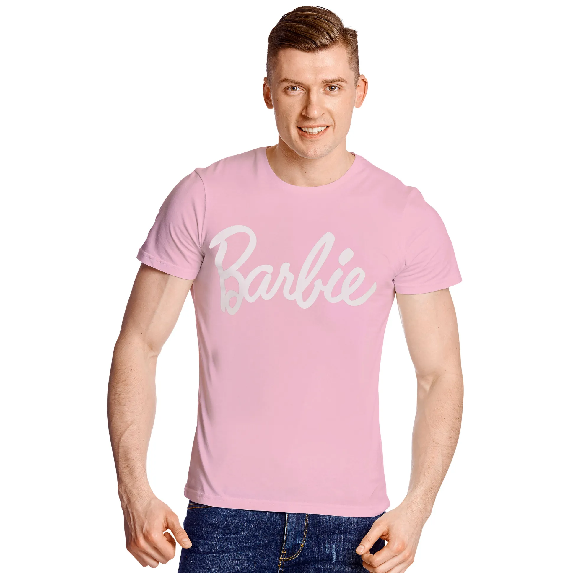 Barbie - Logo T-shirt roze