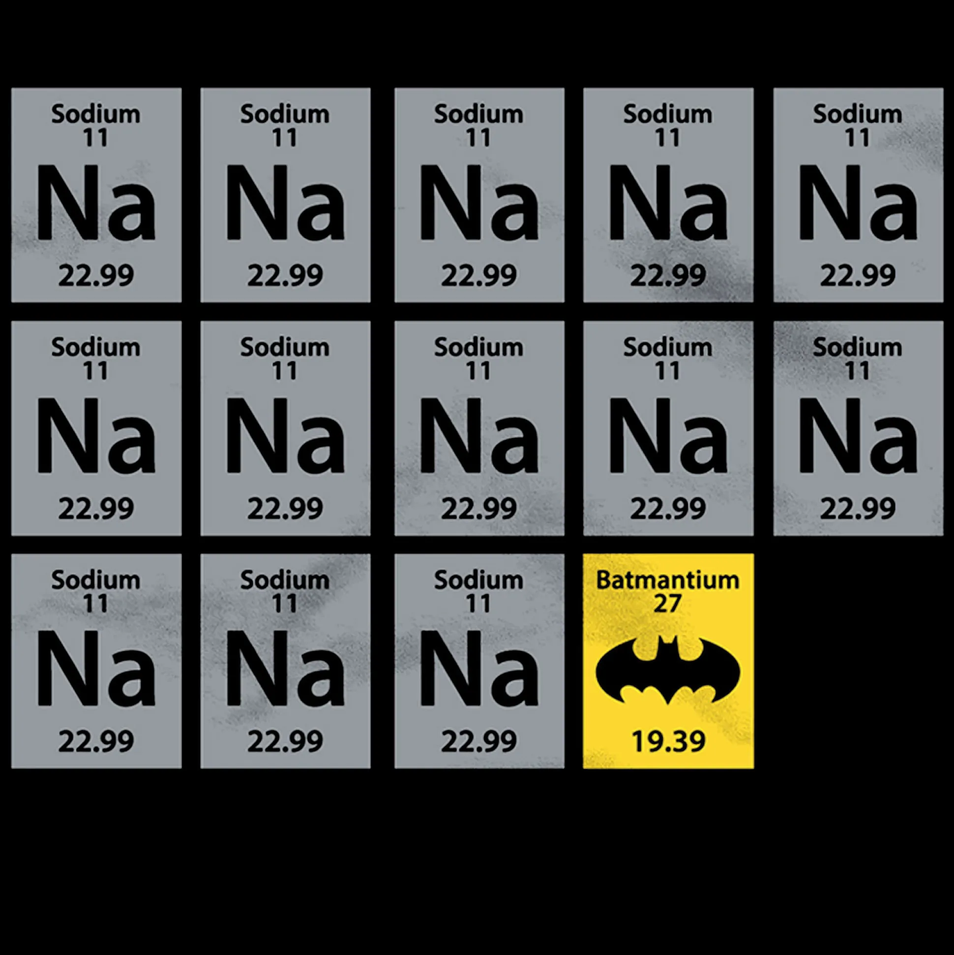 Batman - Scheikunde T-shirt zwart