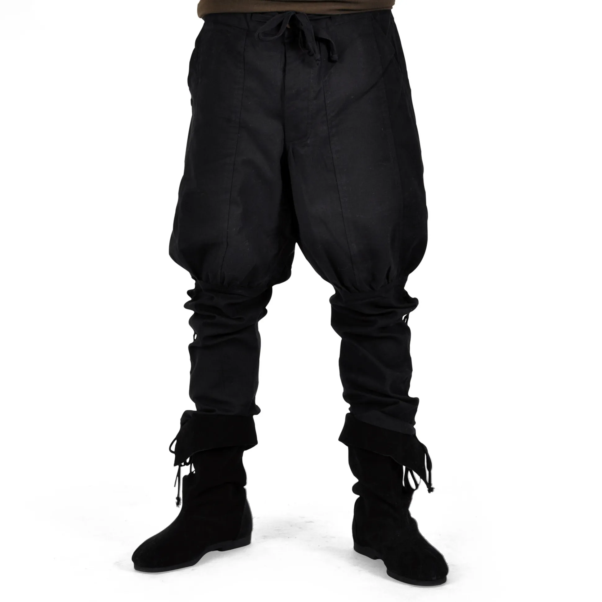 Bertram herenbroek met vetersluiting onderbeen zwart