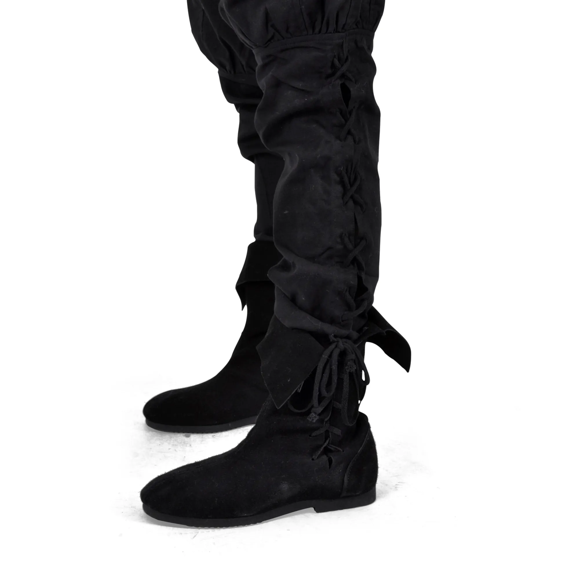 Bertram herenbroek met vetersluiting onderbeen zwart