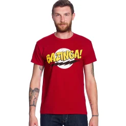 Big Bang Theory - Bazinga Full Size T-Shirt rood