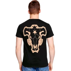 Black Clover - Zwart Stier Symbool T-Shirt Zwart