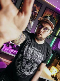 Black Panther - Wakanda Ornament T-Shirt zwart