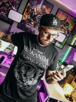 Black Panther - Wakanda Ornament T-Shirt zwart