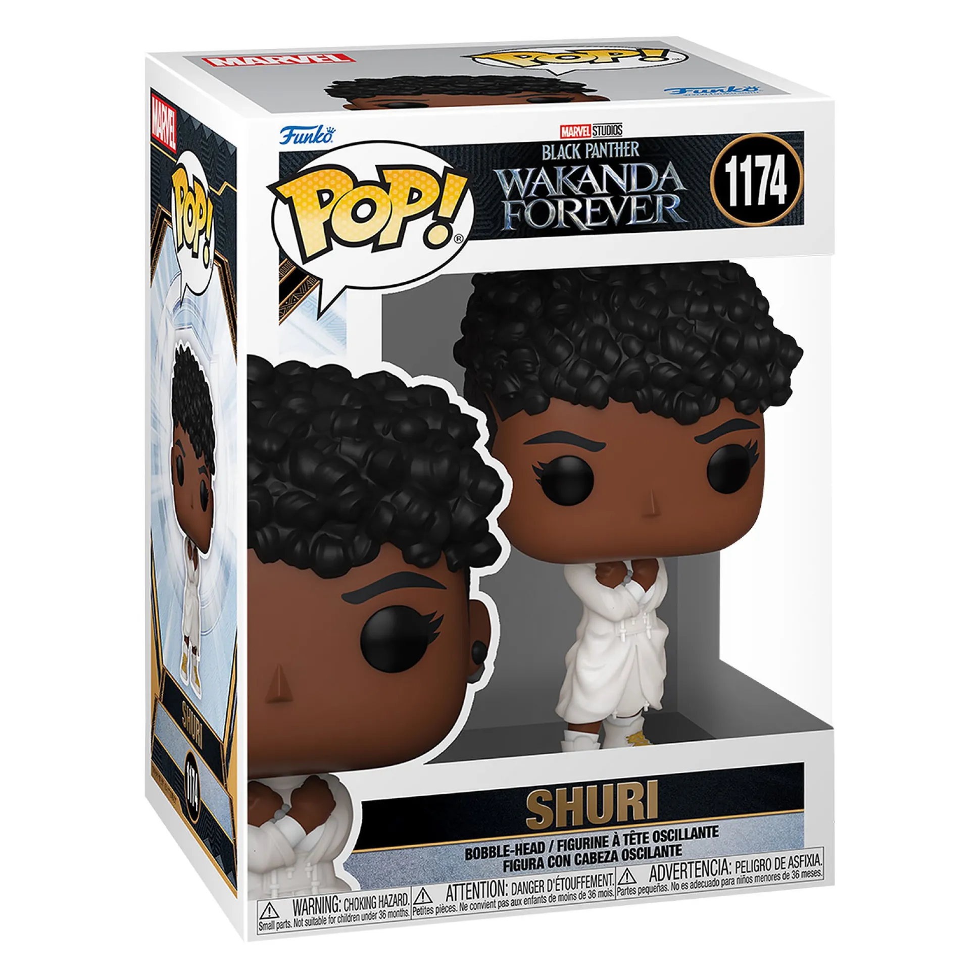 Black Panther-Wakanda Forever - Shuri White Outfit Funko Pop Bobblehead Figure