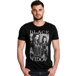 Black Widow - Poster T-Shirt grijs