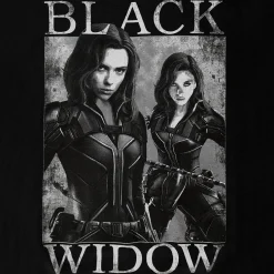Black Widow - Poster T-Shirt grijs