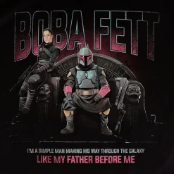 Boba Fett Throne T-shirt zwart - Star Wars Mandalorian