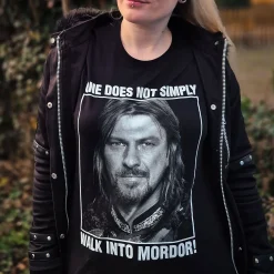 Boromir Men loopt niet zomaar Mordor binnen T-shirt - Lord of the Rings