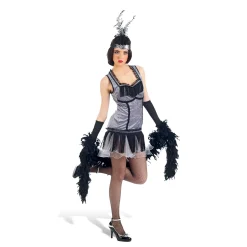 Cabaret Jurk met Haarband - Dameskostuum