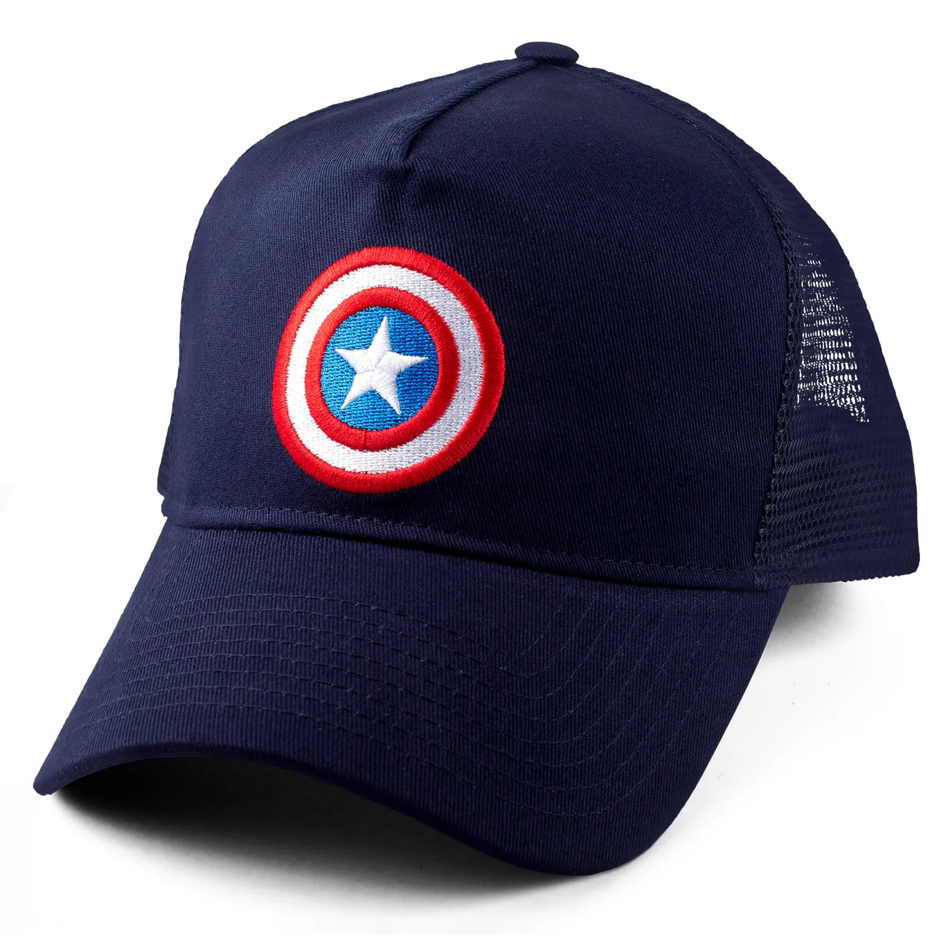 Captain America - Shield Logo Mesh Baseball Pet blauw