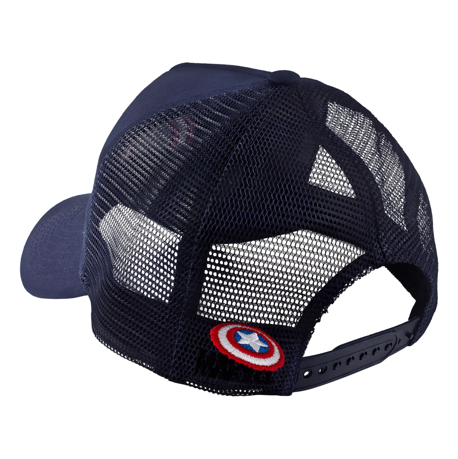 Captain America - Shield Logo Mesh Baseball Pet blauw