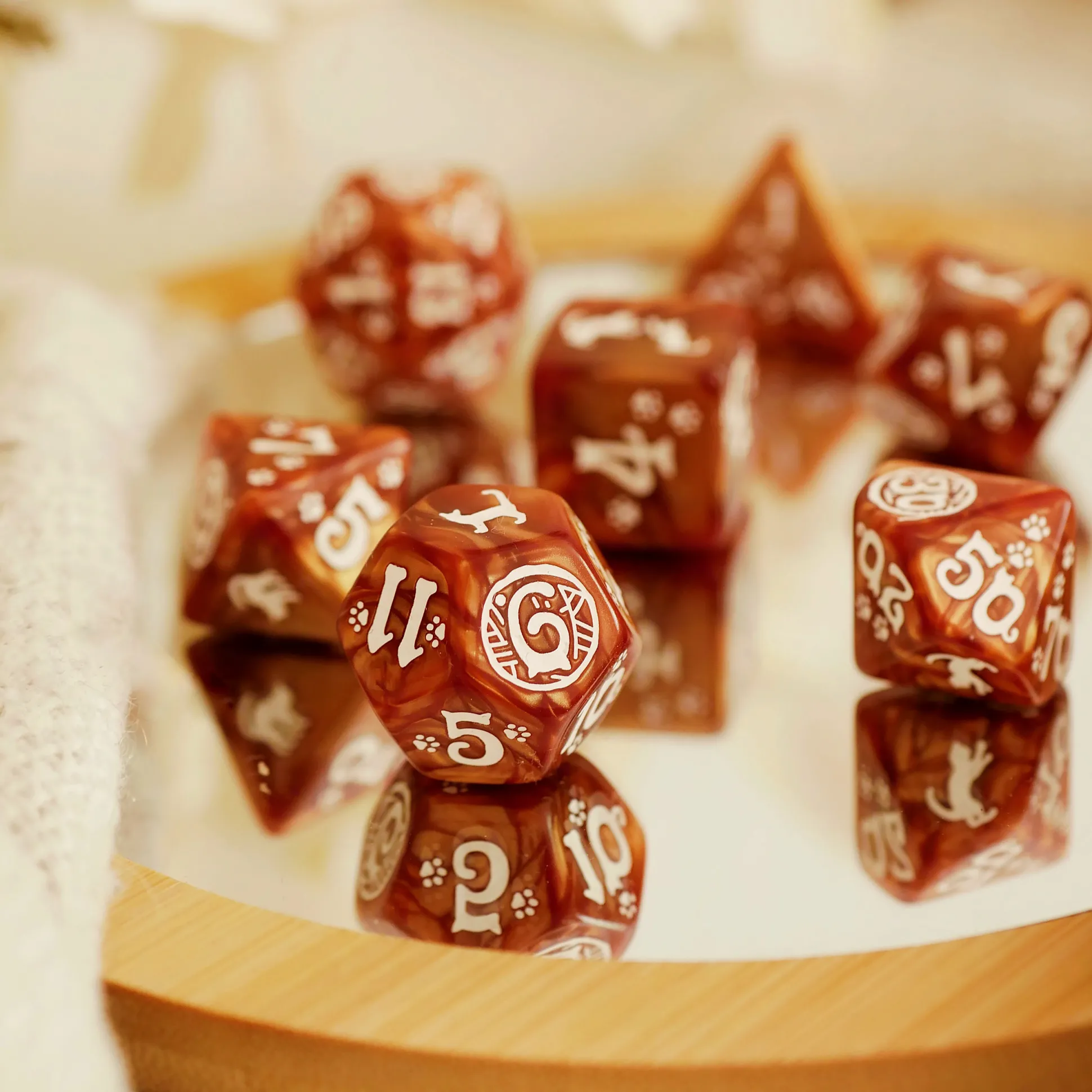 Cats - Muffin RPG Dobbelstenen Set 7st