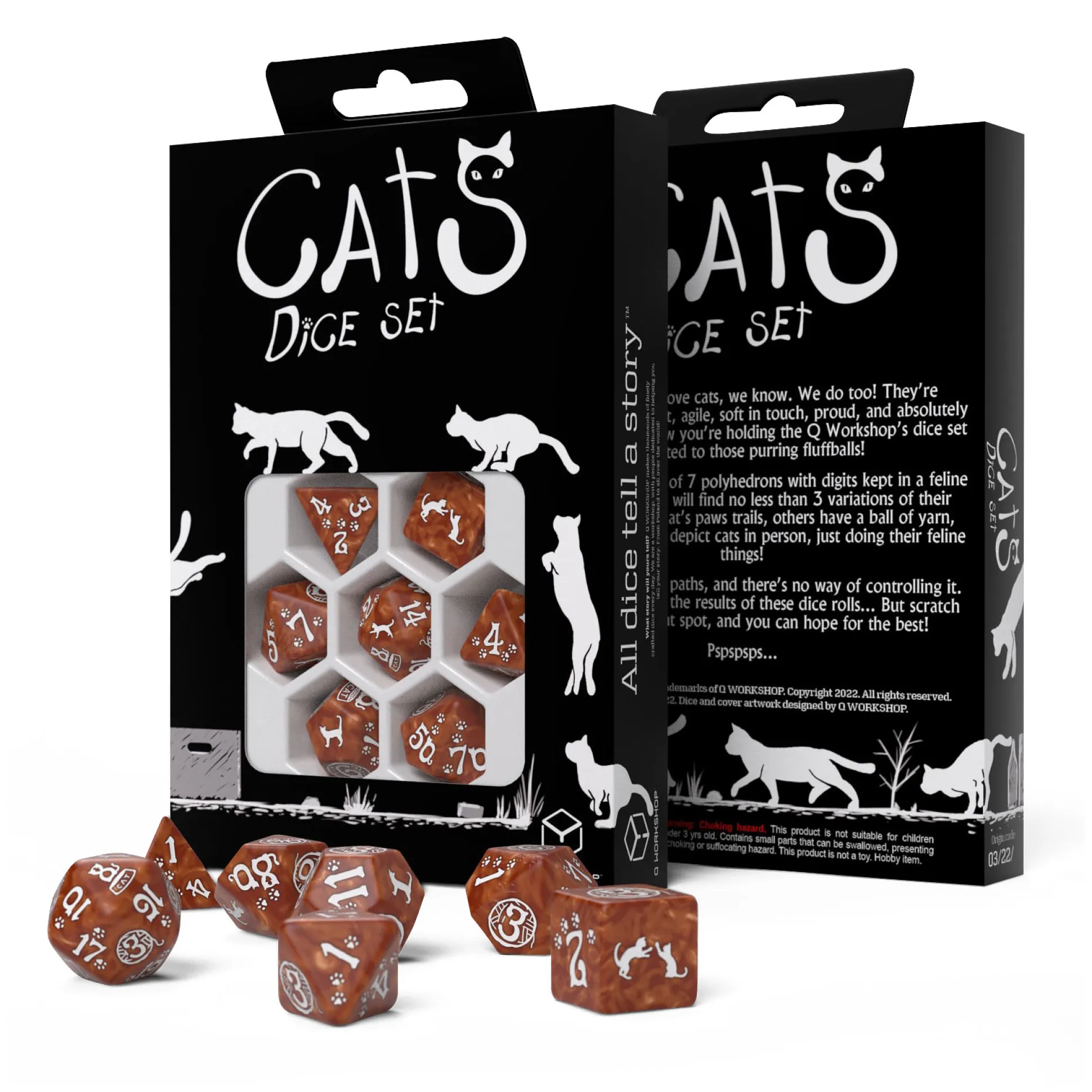 Cats - Muffin RPG Dobbelstenen Set 7st