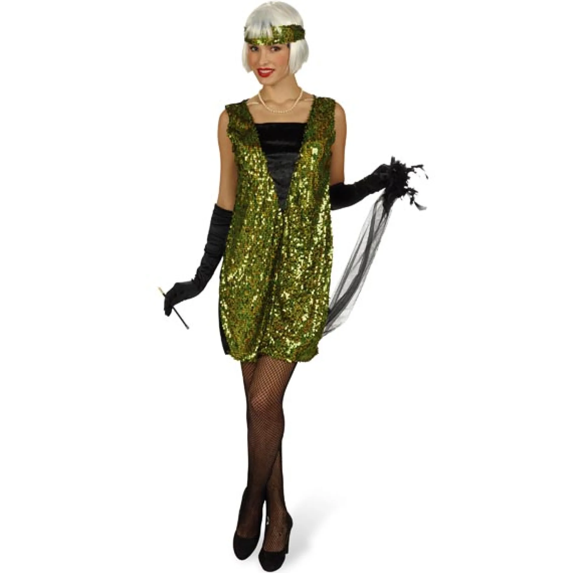 Charleston-jurk met pailletten - Dameskostuum