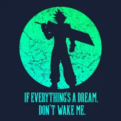 Cloud Strife T-shirt voor Final Fantasy Fans blauw