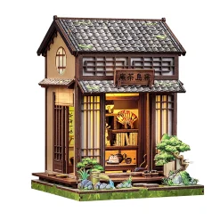 CuteBee - Kirishima Cha-an miniatuurhuis Book Nook modelbouwset