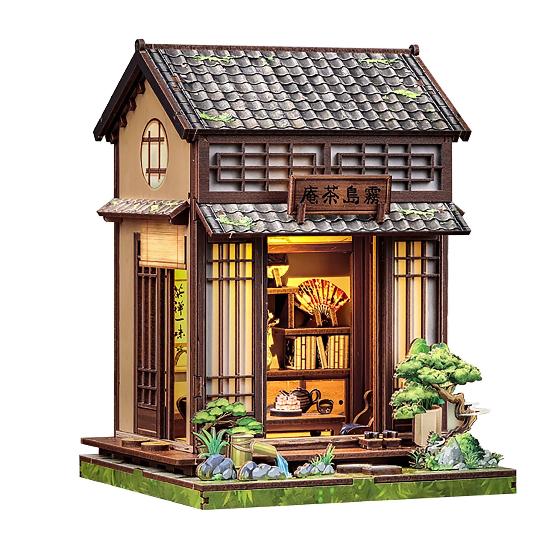 CuteBee - Kirishima Cha-an miniatuurhuis Book Nook modelbouwset