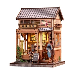 CuteBee - Sakura O Kimono Shop Miniatuurhuis Book Nook Modelbouwset