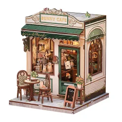 CuteBee - Sunny Cafe miniatuurhuis Book Nook modelbouwpakket