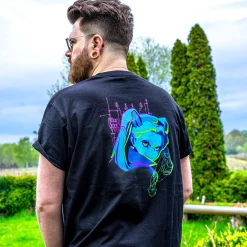 Cyberpunk Edgerunners - Rebecca Neon T-shirt Zwart