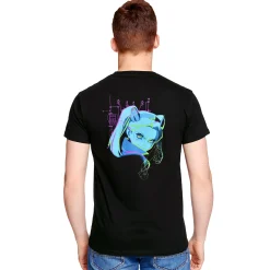 Cyberpunk Edgerunners - Rebecca Neon T-shirt Zwart