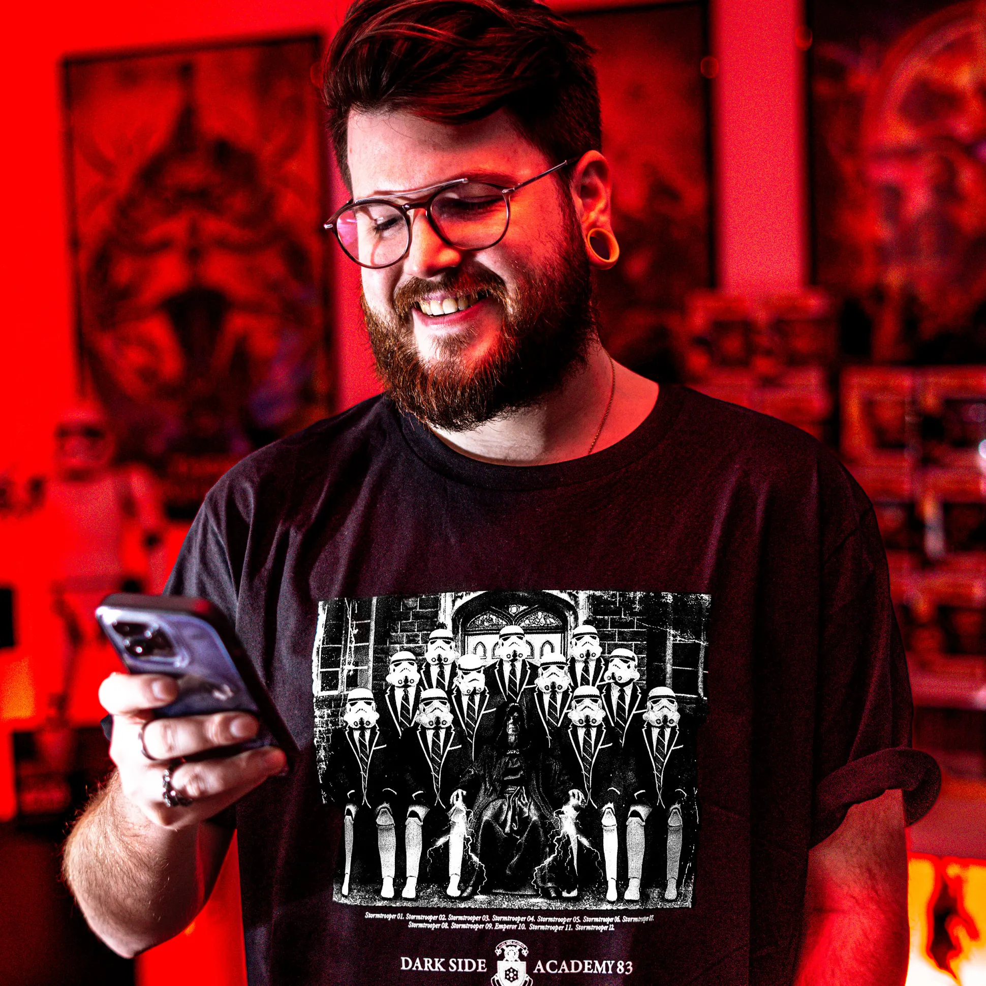 Dark Side Academy 83 T-Shirt voor Star Wars Fans zwart