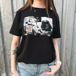 Dark Side Tattoo T-Shirt voor Star Wars Fans Zwart