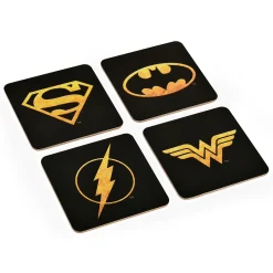 DC Comics Logos Onderzetters Set van 4