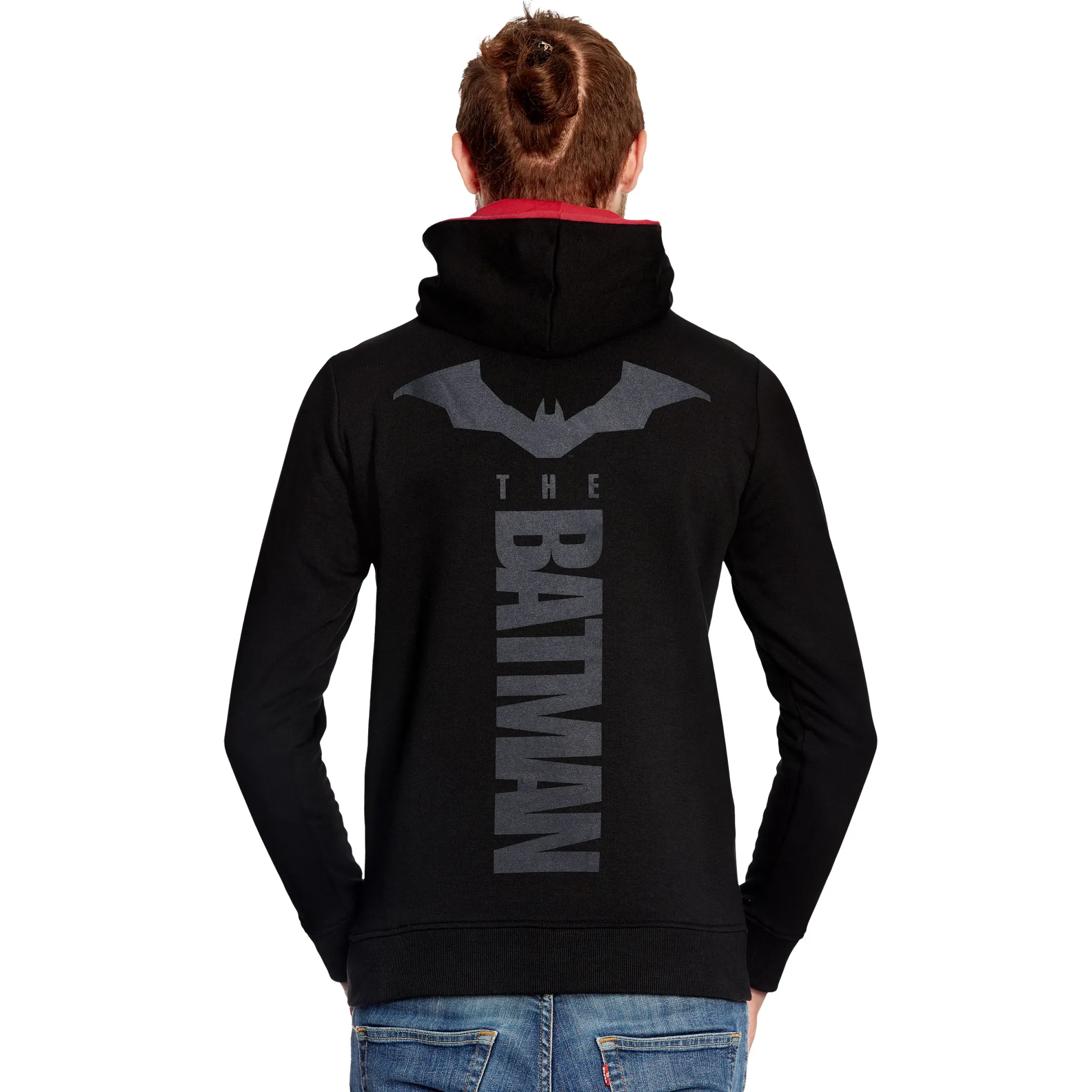 De Batman Logo Hoodie zwart-rood