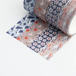 De Grote Golf van Kanagawa - Katsushika Hokusai Washi Tapes 4-delige Set