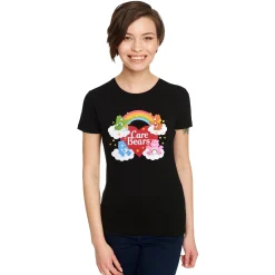 De Troetelbeertjes - Bears and Rainbow Dames T-shirt Zwart