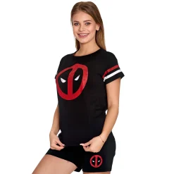 Deadpool - Logo Pyjama kort dames zwart