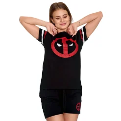 Deadpool - Logo Pyjama kort dames zwart