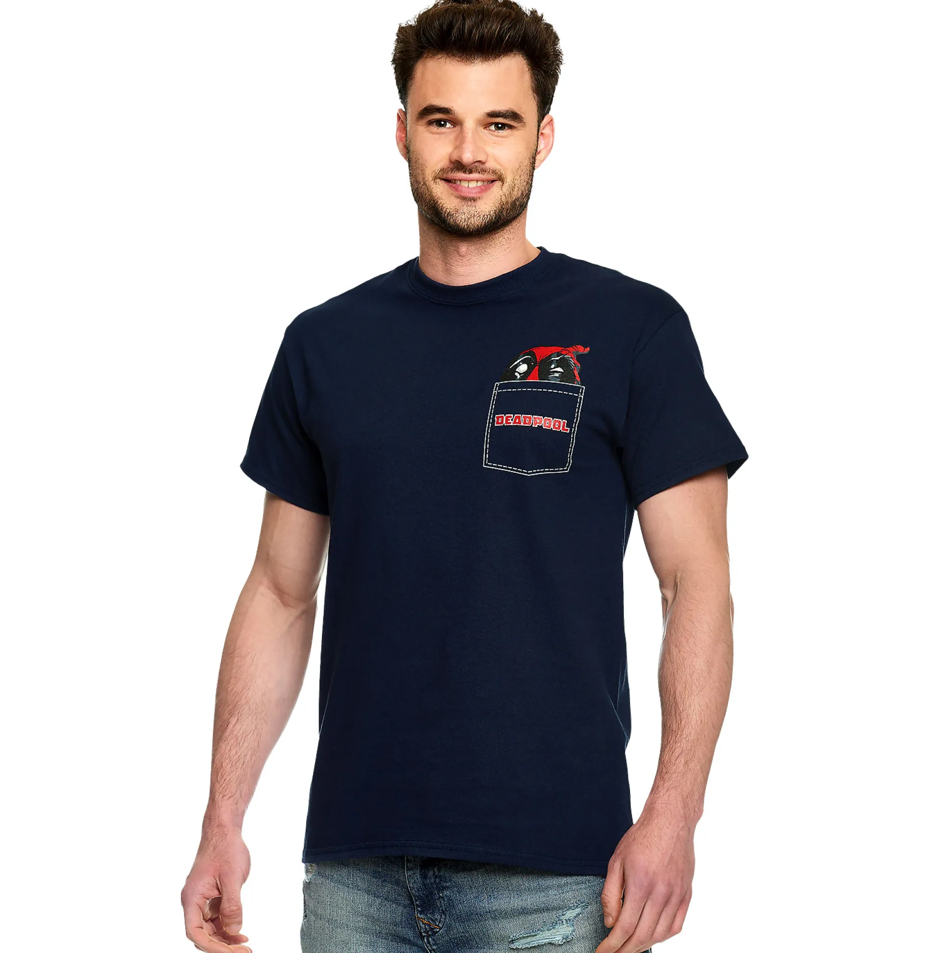 Deadpool - Pocket T-shirt blauw