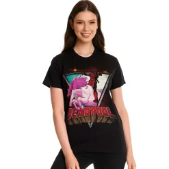Deadpool - Unicorn Ride T-shirt zwart