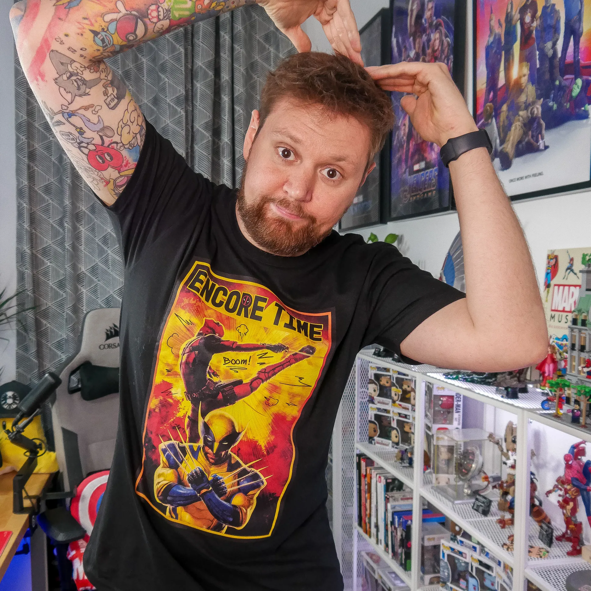 Deadpool en Wolverine - Encore Time T-Shirt zwart